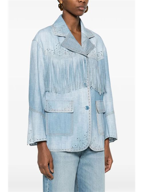 Denim print jacket ERMANNO SCERVINO | D487I312REMYS4217